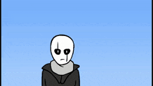 a cartoon of a skeleton and a girl with a flower behind them