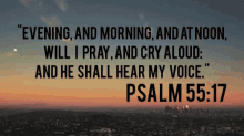 good morning bible verse psalm55