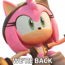 were back amy rose sonic prime we have returned were here again