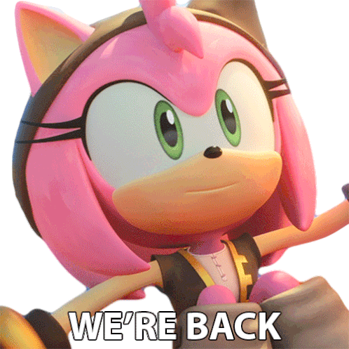 Were Back Amy Rose Sticker - Were Back Amy Rose Sonic Prime Stickers