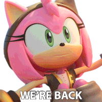 Were Back Amy Rose Sticker - Were Back Amy Rose Sonic Prime Stickers