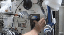 nasa water space station microgravity space