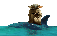 Baby Yoda Mandalorian Sticker