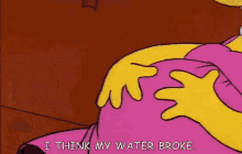 water broke i think my water broke my water broke the simpsons marge simpson