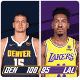 Denver Nuggets (108) Vs. Los Angeles Lakers (95) Third-fourth Period Break GIF - Nba Basketball Nba 2021 GIFs
