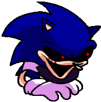 Sonic Exe Down Pose Sticker