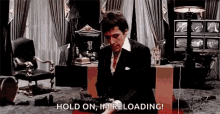 Scarface Reloading GIF - Scarface Reloading Hold On GIFs