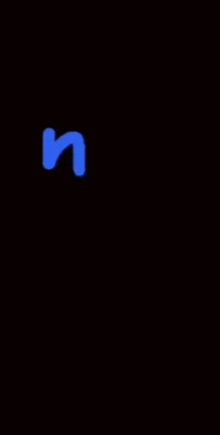 the word nho em is written in blue on a black background