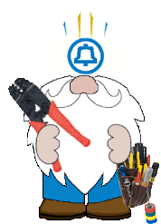 Gnome Utility Lineman Sticker - Gnome Utility Lineman Stickers