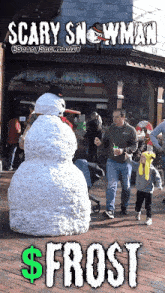 Scary Snowman Frost GIF - Scary Snowman Frost Solana GIFs