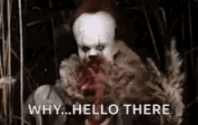 Penny Wise Hi GIF - Penny Wise Hi It Movie GIFs
