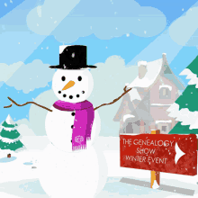 The Genealogy Show Stan The Snowman GIF - The Genealogy Show Stan The Snowman Tgs Snow Man GIFs