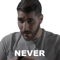 Never Rudy Ayoub Sticker - Never Rudy Ayoub There Is No Way Stickers