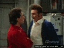 Kramer Yelling GIF