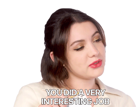 You Did A Very Interesting Job Hannah Marks Sticker - You Did A Very Interesting Job Hannah Marks Harpers Bazaar Stickers