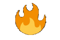 a cartoon drawing of a flame with a white background