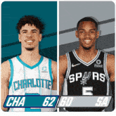 Charlotte Hornets (62) Vs. San Antonio Spurs (60) Half-time Break GIF - Nba Basketball Nba 2021 GIFs