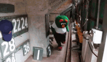 Boston Red Sox Wally The Green Monster GIF - Boston Red Sox Wally The Green Monster Mascot GIFs