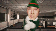 Nicolas Cage Elf GIF - Nicolas Cage Elf Holiday Party GIFs