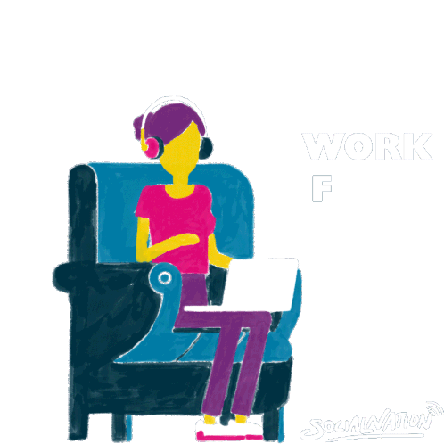 Work From Home Wfh Sticker - Work From Home Wfh Social Nation Stickers