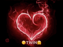 Heart Flaming Heart GIF - Heart Flaming Heart Twin GIFs