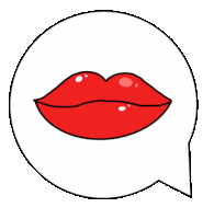 Lipstick Sticker - Lipstick Lips Stickers