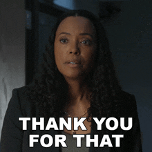 Thank You For That Dr Tara Lewis GIF - Thank You For That Dr Tara Lewis Criminal Minds Evolution GIFs