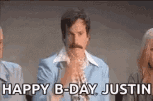 Happy Birthday Justin Hbd GIF - Happy Birthday Justin Hbd Confetti GIFs