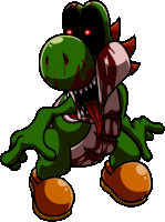 Yoshi Exe Stare Sticker