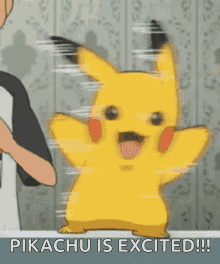 Polemon Pikachu GIF - Polemon Pikachu Excited GIFs