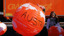 I Am From Austria I Bin Voösterreich GIF - I Am From Austria I Bin Voösterreich Orange Globe GIFs