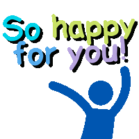 Nonverbal Communication So Happy For You Sticker - Nonverbal Communication So Happy For You Proud Of You Stickers