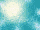 a blue background with a circle in the middle of it