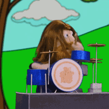 Playing The Drums The Sheepdogs GIF - Playing The Drums The Sheepdogs Keep On Loving You Song GIFs