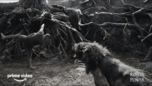 Dodging The Lord Of The Rings The Rings Of Power GIF - Dodging The Lord Of The Rings The Rings Of Power Avoiding The Wild Animal GIFs