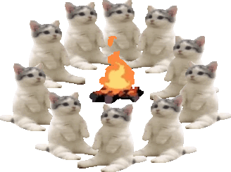 Campfirecats Kittycamp Sticker - Campfirecats Kittycamp Welcometohellkitties Stickers