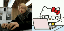 Lov4hob Jungkook Typing GIF - Lov4hob Jungkook Typing Hello Kitty Typing GIFs