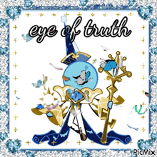 a picture of a cookie with the words eye of truth above it