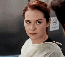 Greys Anatomy April Kepner GIF - Greys Anatomy April Kepner Shaking Head GIFs
