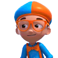 Looking From A Distance Blippi Sticker - Looking From A Distance Blippi Blippi Wonders - Educational Cartoons For Kids Stickers