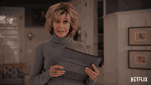 Wait A Minute Jane Fonda GIF - Wait A Minute Jane Fonda Grace Hanson GIFs