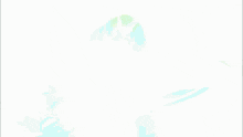 a cartoon character is holding a sword with a green light behind him