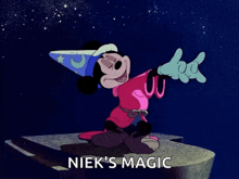 Mickey Mouse Apprentice GIF - Mickey Mouse Apprentice Sorcerer GIFs