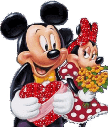 happy valentines day mickey mouse minnie mouse sweet disney