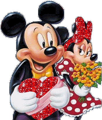 Happy Valentines Day Mickey Mouse Sticker - Happy Valentines Day Mickey Mouse Minnie Mouse Stickers