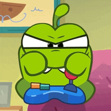 Playing Video Game Om Nom GIF - Playing Video Game Om Nom Cut The Rope GIFs