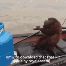 Omw To Download That Free Kit Its By Royalansem Boat GIF - Omw To Download That Free Kit Its By Royalansem Boat Monkey GIFs