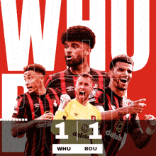 West Ham United F.C. (1) Vs. A.F.C. Bournemouth (1) Post Game GIF - Soccer Epl English Premier League GIFs
