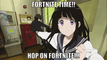 Hyouka Fortnite GIF - Hyouka Fortnite Hop On GIFs