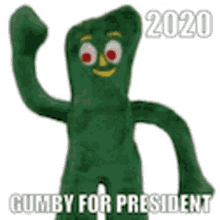 Gumby For President 2020 GIF - Gumby For President 2020 Vote GIFs